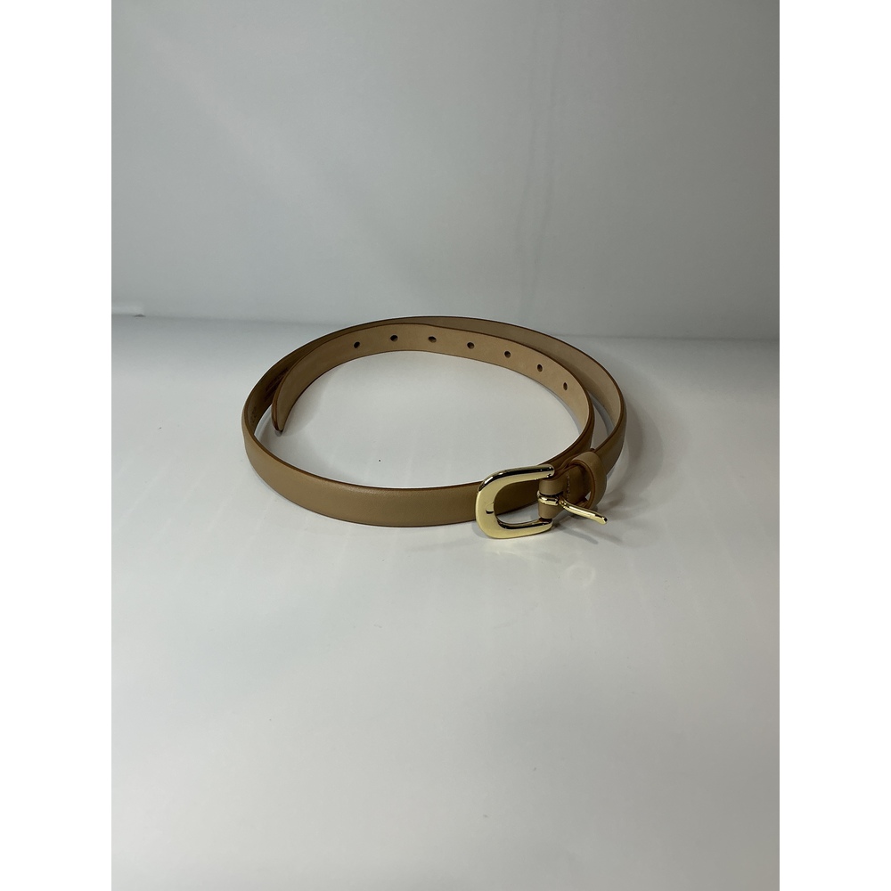 Sofia European Leather Skinny Belt